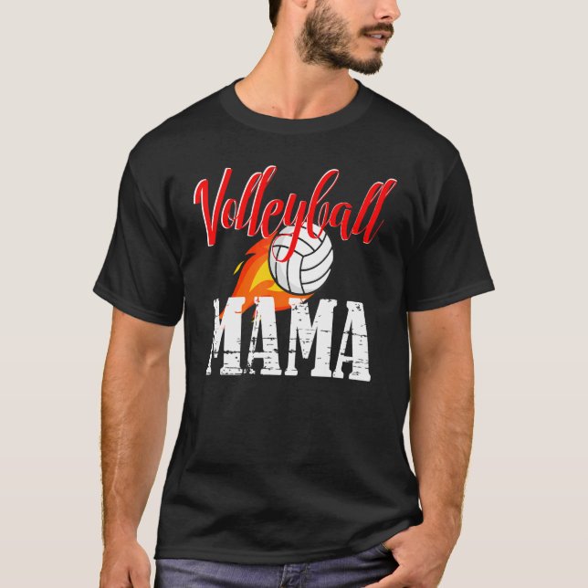 T-shirt Volleyball Mama Volleyball   (Devant)