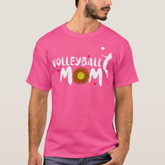 T-shirt Volleyball Maman Femme Mignonne Volleyball