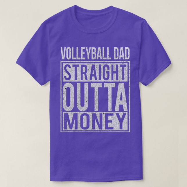 T-shirt Volleyball papa droit hors de l'argent Je drôle ca (Design devant)