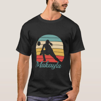T-shirt Volleyball Personnalisé au Nom Makayla