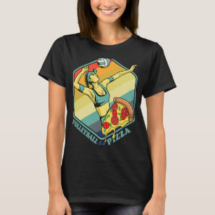 T-shirt Volleyball Pizza Player Serve Gagnant Italien