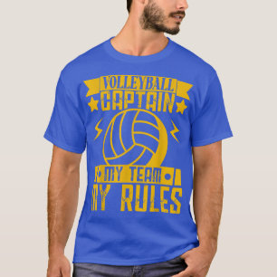 T-shirt Volleyball pour hommes et femmes Capitaine de mon 