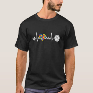 T-shirt Volleyball Puzzle en soutien à la sensibilisation