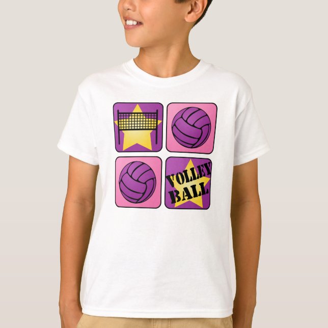 T-shirt Volleyball rose (Devant)