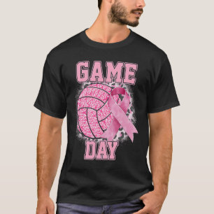 T-shirt Volleyball Rose pour la Journée de Sensibilisation