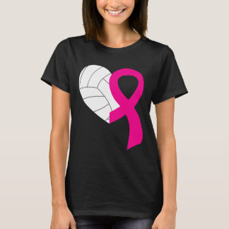 T-shirt Volleyball rose ruban Cool Cancer du sein Prix