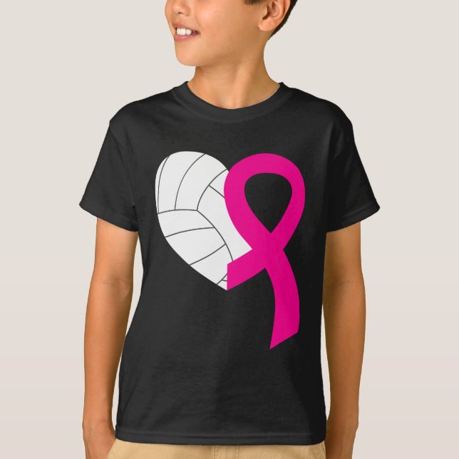 T-shirt Volleyball rose ruban Cool Cancer du sein Prix (Devant)
