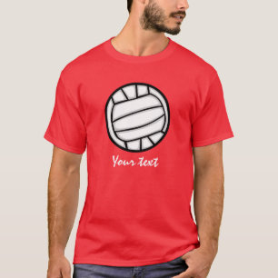 T-shirt Volleyball ; Rouge