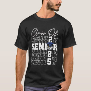 T-shirt Volleyball Senior Matching Class Of 2025 Senior Gr