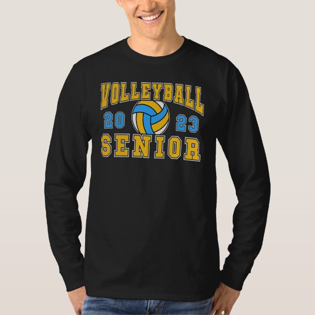 T-shirt Volleyball Senior Night Volleyball Senior 2023 Gra (Devant)