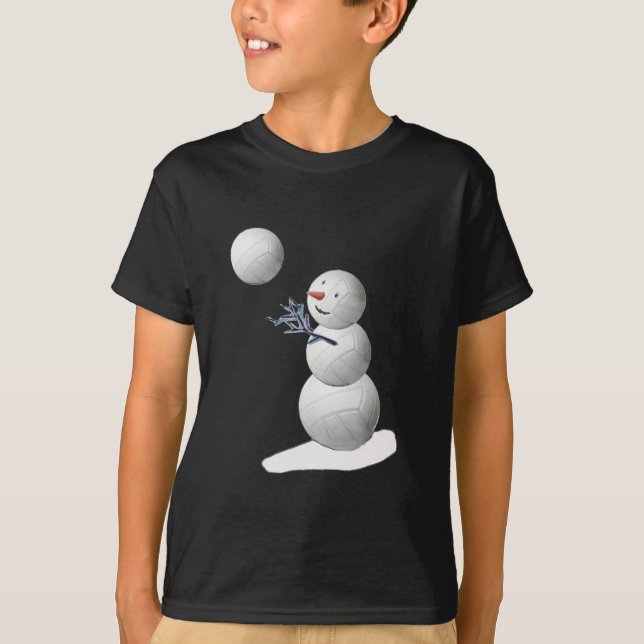 T-shirt Volleyball Snowman (Devant)