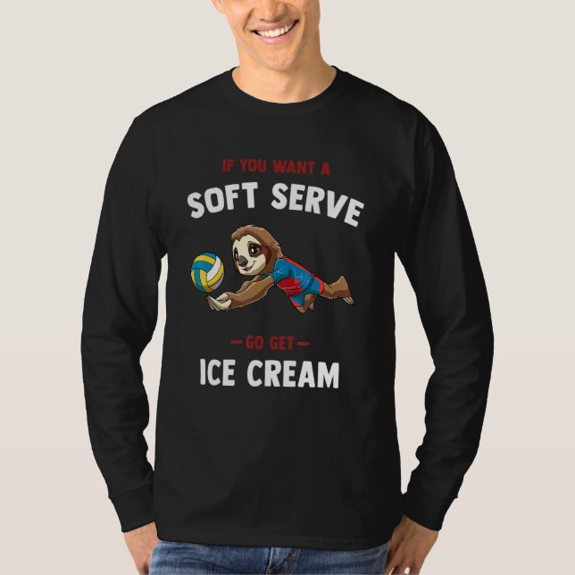 T-shirt Volleyball Soft Serve     Sloth Volleyball (Devant)