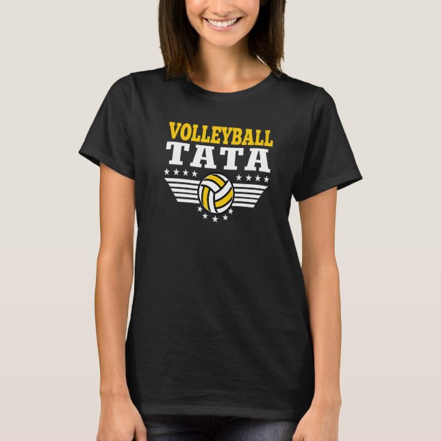 T-shirt Volleyball Tata Retro Volleyball Father Player (Devant)