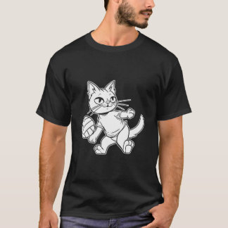 T-shirt Volleyball Vball Beach Volleyball Cat
