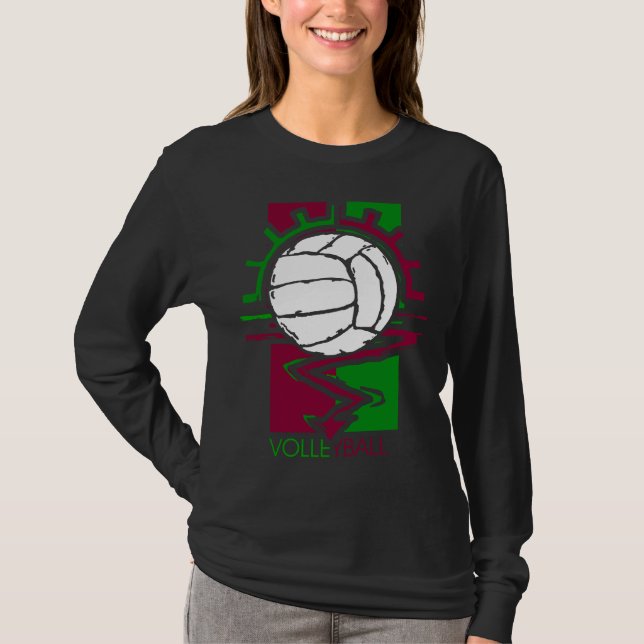 T-shirt Volleyball vintage (Devant)