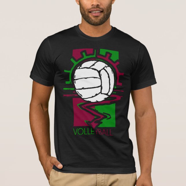 T-shirt Volleyball vintage (Devant)