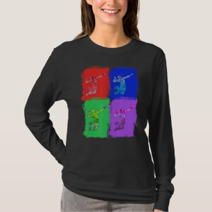 T-shirt Volleyball Volleyball Jeu Pop Art coloré