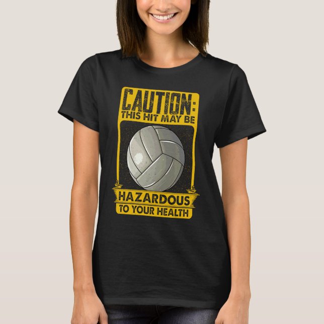 T-shirt Volleyball  With Sayings Womens Sports (Devant)