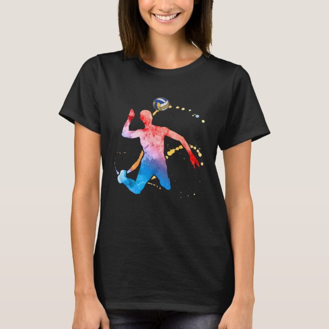 T-shirt Volleyballer Graphic Beach Volleyball (Devant)