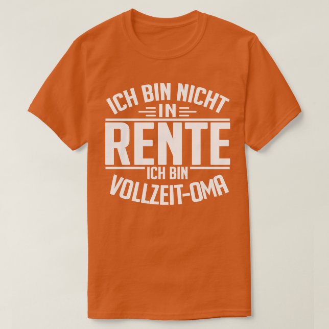 T-shirt Vollzeit Oma blanc (Design devant)