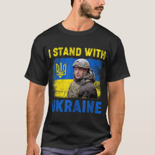 T-shirt Volodymyr Zelensky Je Suis Aux Côtés De L'Ukraine