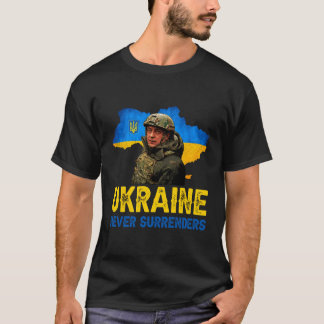 T-shirt Volodymyr Zelensky Ukraine ne cède jamais son sout