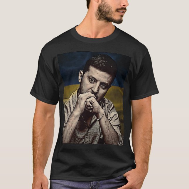 T-shirt Volodymyr Zelenskyy Président de l'Ukraine (Devant)