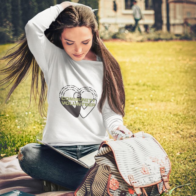 T-shirt Volontaire communautaire Styled (Créateur téléchargé)