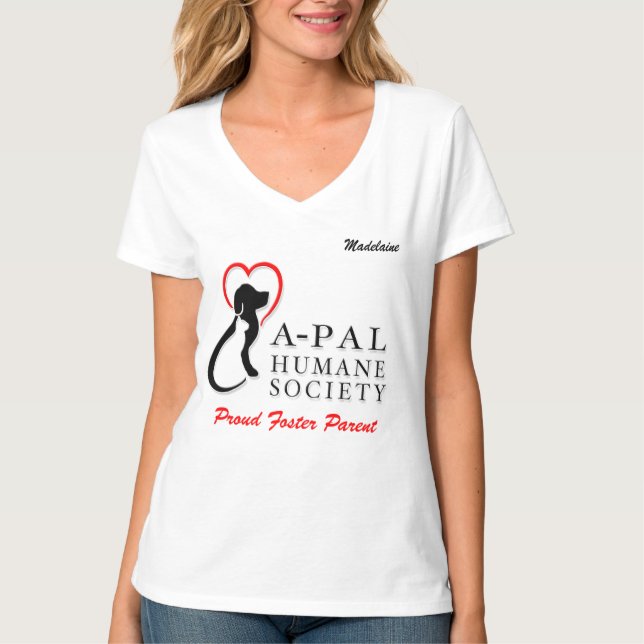 T-shirt Volontaire de logo d'APAL - coutume/nom (Devant)