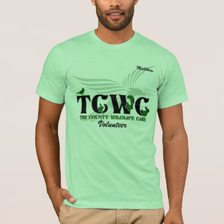 T-shirt Volontaire de logo de TCWC - chemise nommée faite
