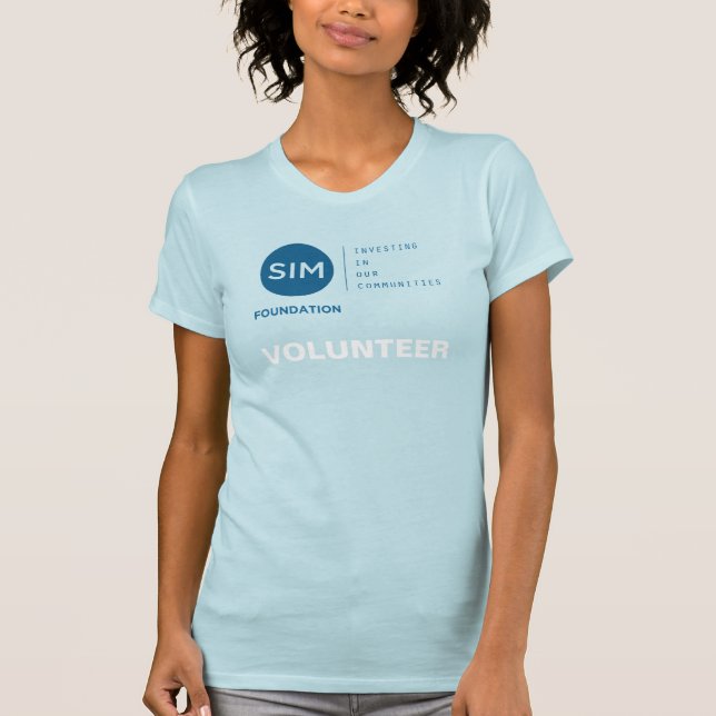 T-shirt Volontaire du logo de la Fondation SIM (Devant)