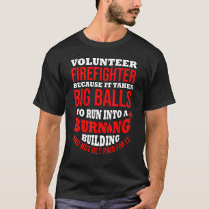 T-shirt Volontaire Pompier Appréciation Pompier Outils de 