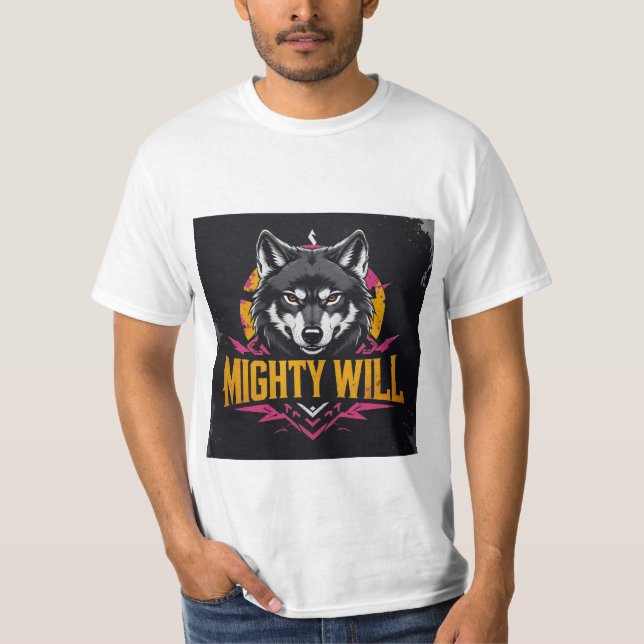 T-shirt Volonté Puissante - Loup (Devant)