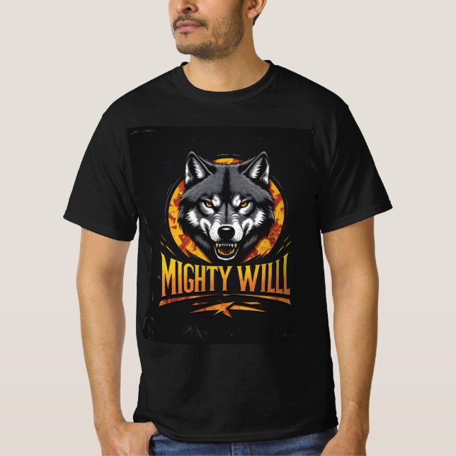 T-shirt Volonté Puissante - Loup (Devant)