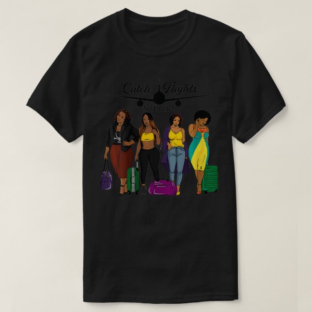 T-shirt Vols de capture pour femmes non sentiments solo ou (Design devant)