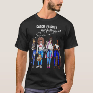 T-shirt Vols de rattrapage pour femmes non sentiments Vaca