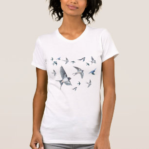 T-shirt Vols d'hirondelles en vol