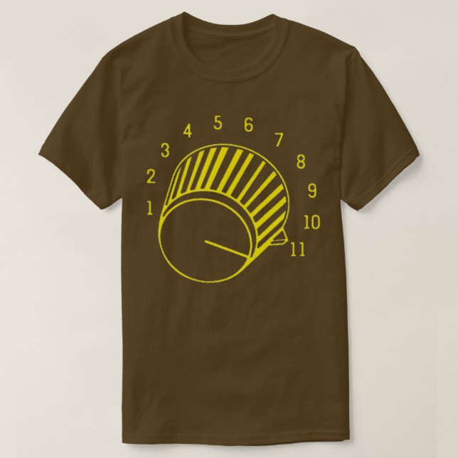 T-shirt Volume de guitare jusqu'à 11 (Design devant)