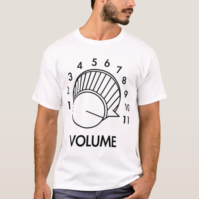 T-shirt Volume Knob Jusqu'À 11 Robinet Spinal Inspiré Amus (Devant)