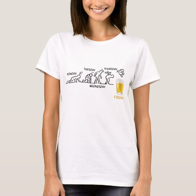 T-shirt Volution de la bière (Devant)