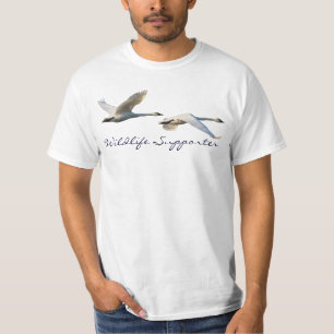 T-shirt Volying Trumpeter Swans Wildlife Supporter