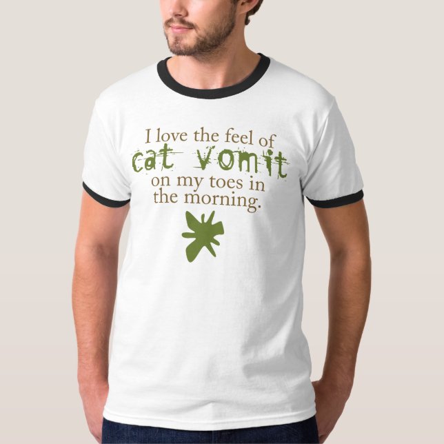 T-shirt Vomi de chat (Devant)