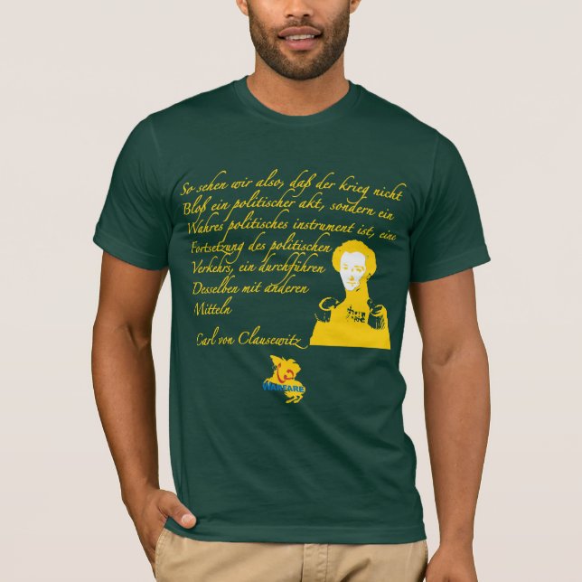 T-shirt von Clausewitz sur la guerre (Devant)