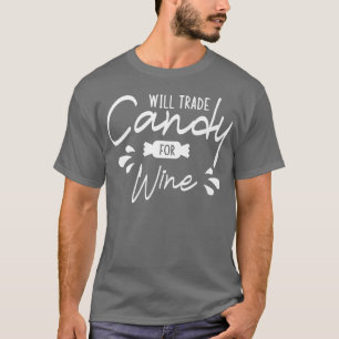 T-shirt Vont Échanger Des Bonbons Pour Le Vin Halloween Ci