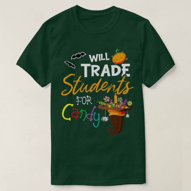T-shirt Vont Échanger Des Étudiants Pour Candy Halloween C (Design devant)