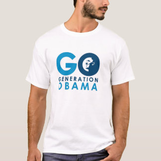 T-shirt Vont la génération Obama T blanc