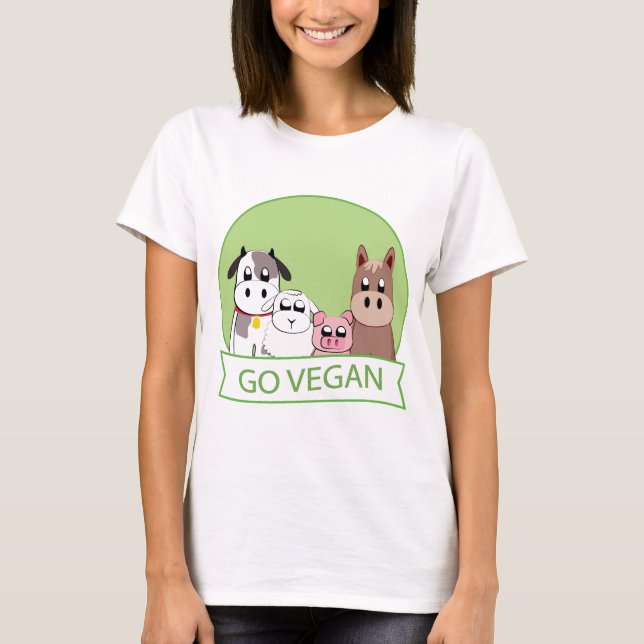 T-shirt Vont le végétalien (Devant)