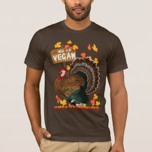 T-shirt Vont le végétalien ! Chemises de thanksgiving