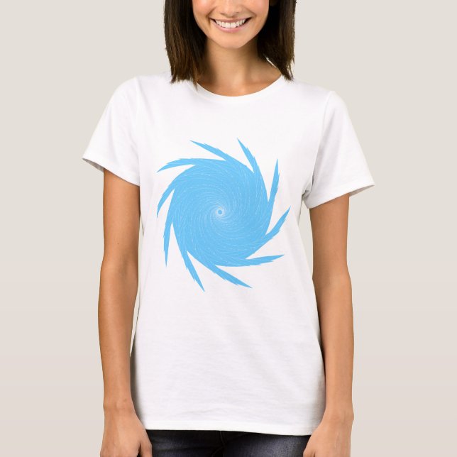 T-shirt Vortex bleu (Devant)