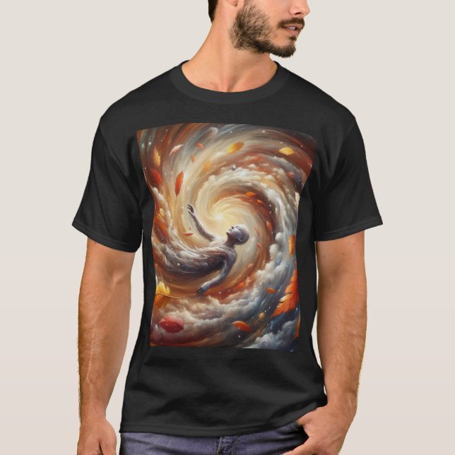 T-shirt Vortex Éthétique : Un Voyage Mystique (Devant)